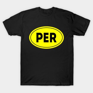 Perth Airport Code Perth International Airport T-Shirt